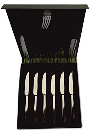Picard & Wielpütz Pizza - Steak Messer - 6 Stück - Geschenk Box - Monterey