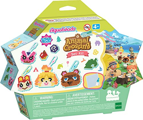 Aquabeads - Le kit Animal Crossing - New Horizons - Kit de Loisirs créatifs - Activité Manuelle Enfants en Toute autonomie - Coffret de Perles à Eau - Jouet Enfant 4 Ans et + - 31832