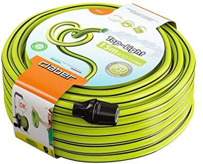 Claber Tuyau Arrosage 15 m ultra léger avec raccords 12,5 - 17,4 mm