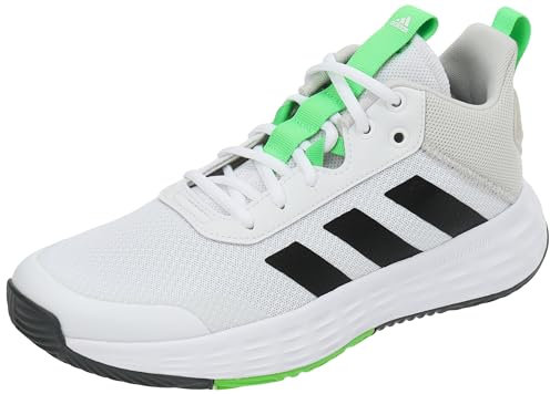 Adidas Herren Ownthegame Shoes, Footwear White/Carbon Black/Supcol, 46 2/3 EU