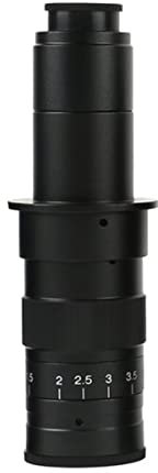 Mikroskop-Zubehör 100X 130X 180X 200X 300X 500X Einstellbarer kontinuierlicher Zoom C-Mount Optisches Objektiv für Industrie-Videomikroskop-Kamera Haltbarkeit und zuverlässige Leistung (Größe: 180X)