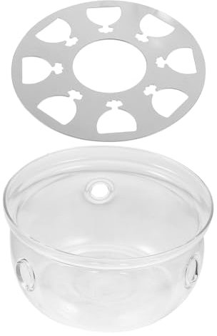 Garneck duftende Teeglaskanne Glass teapot glasteekannen Kaffeewärmer Basis Heizofen Kaffeekerze Kaffeezubehör Teekannenwärmer für den Haushalt Heizung für Tee