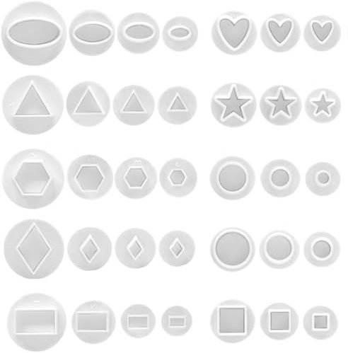 35 Piezas Cortadores Fondant Tarta, Moldes Plástico Fondant, Juego De Cortadores De Émbolo Para Fondant, Cortadores De Fondant Diy, Accesorios De Formas Geométricas Para Decoración De Pasteles