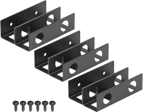 Demsyeq Under Desk Laptop Mount - Double Layer Keyboard Under Desk Rack,Adjustble Desk Side Storage, Desk Accessories For Laptop, Folders And Keyboard