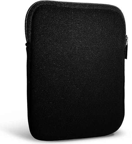 MyGadget Neopren Sleeve Hülle für Tablet bis 6,8 Zoll [ 19 x 13,5 cm ] - Schutzhülle Tasche z.B. Kindle Paperwhite [ 2024 ] | Tolino Vision 1-4 | Shine 1-3 - Schwarz