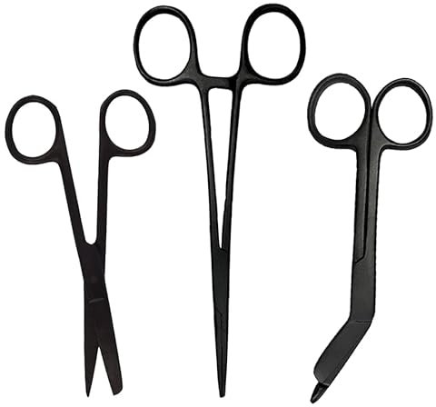 Nursing Scissor Set “Matt Black” – Bandage Scissor – First Aid Scissors – Nurse gifts – Stainless steel - Nurse Scissors