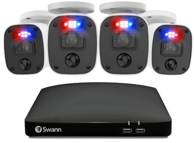 Security DVR System with 256GB SD Card, 4 PRO-2KMQB Cameras