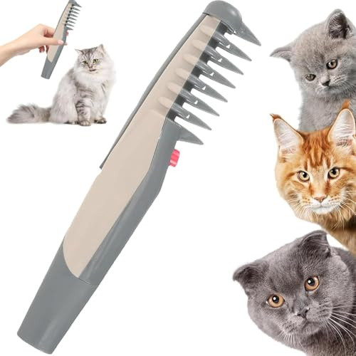 E-Comb,Pet Grooming Comb,Cat C/omb,Pet Hair Knot Remover,Hair Trimmer,Dog Co/mb,Ideal for Dog & Cat,Groom Body,Paws & Face with Ease,K/not Remover,D/og Co/mbs for Grooming