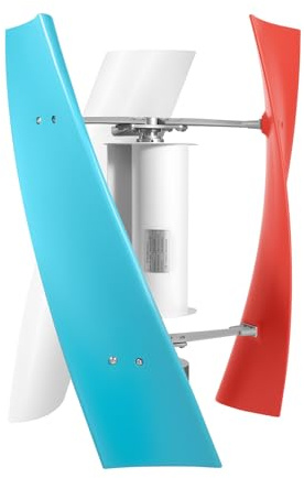 HOARLICN 450W Wind Turbine Windgenerator, Windkraftanlage 12V Komplettset mit Klingen Aus Fiberglas und Dreiphasiger Ac-Permanentmagnetgenerator Schutz Vor Höchstgeschwindigkeit