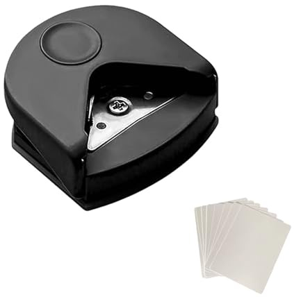 Papier Eckenstanzer,Eckenabrunder,Eckenabrunder für Laminierfolien,Ecken Abrunden Stanzer,Tragbare Eckenstanzer,Eckenstanzer Stanzer,Präziser Corner Cutter zum Schneiden von Papier Fotos Visitenkarten