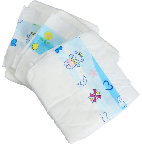 ADOCARN 3 Stück Teiliges Puppenwindel für Puppen Leicht und Sicher für Rollenspiele und Puppenzubehör die Ihre Kreativität Entfalten Möchten