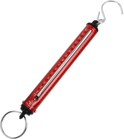 KICHOUSE Tragbare Mechanische Federwaage Aus Edelstahl 15 Kg Mit Haken Gepäckwaage Und Angelwaage Für Reisen Und Präzise Handmessung