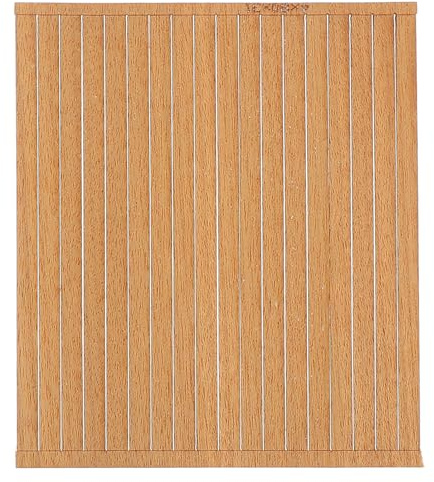 BUGUUYO 80pcs Miniature Wooden Boat Decking Strips, Solid Cherry, Maple, Oak, and Teak Wood DIY Craft Boards for Model Boat Flooring, Dollhouse Accessories, and Mini Ornaments