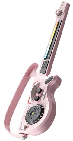 Dreuhuing Guitare Electrique | Jouet Éducatif sans Cordes et sans Fil | Jouets Musicaux avec Lumières Colorées | pour Garçons Filles Jeunes Adolescents Voyage Maison École Anniversaire Noël