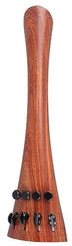 4/4 Cello Tailpiece, Redwood Classical Cello Musical Tailpiece for Fuller Brighter Timbre, Lightweight Durable Design with Easy Installation for All Skill Levels
