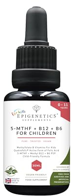 5-MTHF + B12 + B6 for Children 30ml | Active Methylfolate Drops with Quatrefolic® | Methyl B12 & P5P Vitamin B6 | Child-Friendly Liquid Formula | UK Made