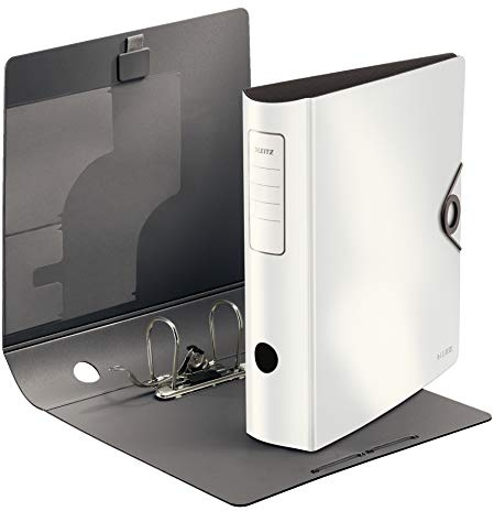 Leitz Qualitätsordner, 180° aktiv solid breit (82mm | 5er Pack, weiß)