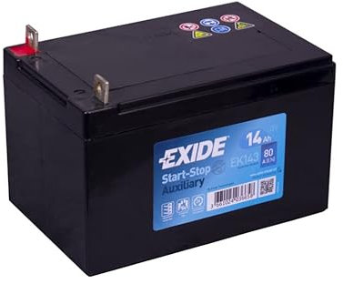 Exide EK143 Start-Stop Auxiliary AGM Stütz- und Backup-Batterie 12V 14Ah 80A