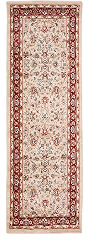 Carpeto Rugs Mazovia Alfombra Oriental - Diseño Orientale de Salón Grande de Pelo Corto - Alfombras de Habitación de Matrimonio, Dormitorio y Comedor - Rojo