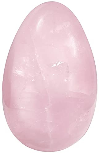 Nupuyai 3cm Quartz Rose Naturelle Décoration d'oeufs en cristal de pierre d'inquiétude, pierre de guérison de paume de poche polie pour la méditation Chakra Reiki de soulagement du stress