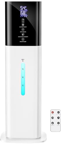 Humidifiers Large Room Bedroom with 7 Colors Light,Honovos 8L 2.1Gal Quiet Ultrasonic Cool Mist Topfill Humidifier with 360° Nozzle 3 Speed Humidistat Essential Oil Tray for Baby Home Plant Yoga Sleep
