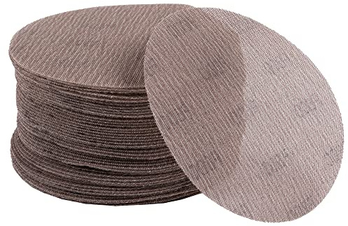 50 discos de lija abrasivos de malla de 6 pulgadas, sin polvo, grano 800, hojas de papel de lija de red antibloqueo de gancho y bucle para carrocería de automóviles, madera, paneles de yeso, metal