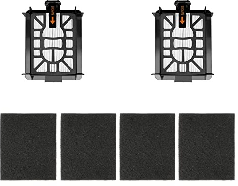 PAYUDAL Kit de filtro de motor Base-Post para aspiradora robot Shark AV2511AE AV2501AE RV2502AE AV2501S AI (filtro de motor de 2 bases y prefiltro de 4 bases)