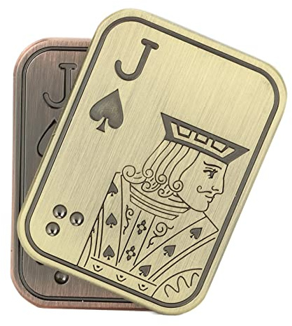 Fidget Slider, Magnetisches Metall-Fidget-Spielzeug, Metall-Poker-Push-Card-Stressabbau-Spielzeug, Slider Sensorisches Spielzeug für ADHS und Autismus, Büro-Schreibtisch-Spielzeug