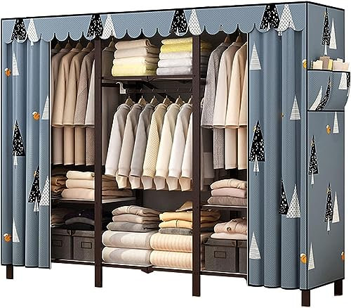 CENAP Kleiderschrank, Stoff, Stoffschrank, Schlafzimmer, tragbar, für Erwachsene, kleiderschrank aus Stoff, Praktischer Kleiderschrank aus Stoff，kleiderschränke, Schlafzimmer