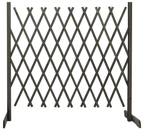 ARKEM Traliccio Estensibile,Grigliato Reticolato In Legno Naturale Per Sostegno A Muro Di Fiori Piante Rampicanti Per Balcone Giardino Terrazzo Piscina Decorazione Esterno,Traliccio da Giardino Grigio