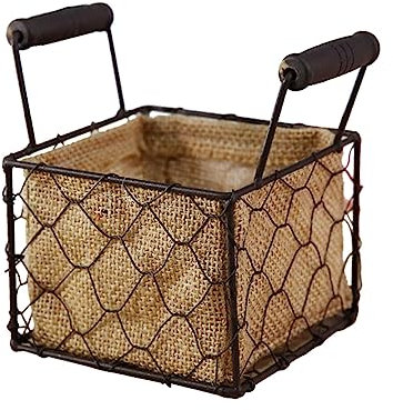 BESPORTBLE Corbeille Pots pour Plantes Panier avec Poignées Panier De Rangement Décoratif Jardinière Décorative Panier De Fleurs Pots De Plantes Pot De Fleur Imperméable