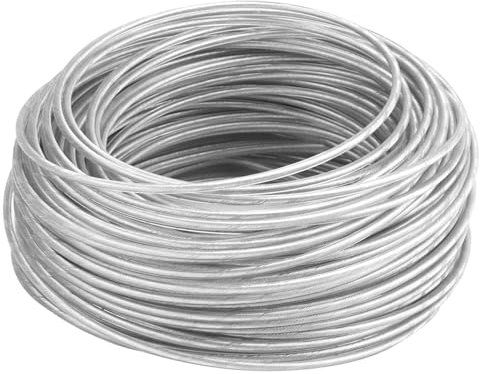 QWORK® Grass trimmer Line, Steel Wire Mowing Line Trimmer Line 2.4mm X 30 Meters For Lawn Trimmers