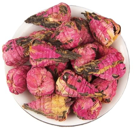 Thé Noir Du Yunnan Fengqing Kung Fu - Boule Brodée De Fleurs De Pivoine Thé Noir Fermenté (100g)