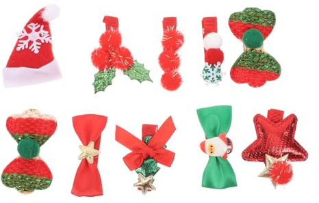 VINTORKY 10stücke Entenschnabel-haarnadel Weihnachts-haarspange Haarstyling-nadel Haarspange Haarstyling-halter Für Junge Mädchen Mädchen