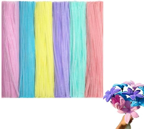 Limpiador De Pipas Manualidades, Limpia Pipas Alambre De Chenilla, Limpiapipas De Chenilla Coloridos, Multicolor Pompones De Alambre De Chenilla para Hacer Manualidades para Niños Y Adultos