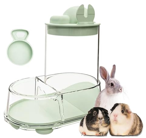 Vassoio per acqua per criceto | Distributore automatico di cibo per piccoli animali - Contenitore trasparente stabile di grande capacità Gerbilla topo riccio furetto cincillà