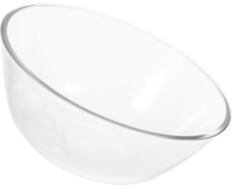 UKCOCO Vintage Glass Mixing Bowls Kitchen Salad and Soup Bowls for Food Preparation Decorative Glass Containers for Baking and Cooking Multifunctional and Easy to Clean