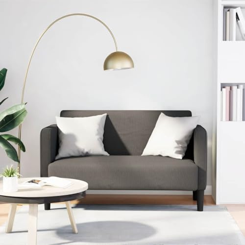 ZQQLVOO Zweisitzer-Sofa aus Cordstoff mit Schaumstoff-Feder-Kombination für optimalen Komfort und Stabilität, strapazierfähiges Design für Moderne und traditionelle Wohnräume