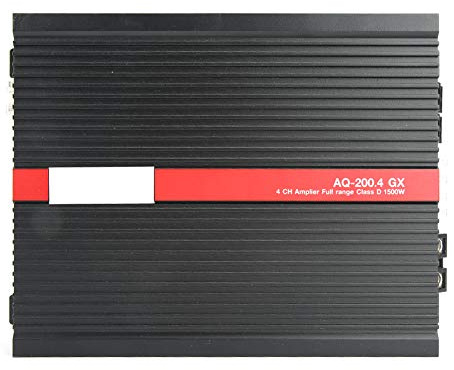 Torvex Amplificatore Auto, Finale Stereo e Modulo Subwoofer a 2 Canali da 480 W × 2 a 4 Ohm, per Impianto Audio del Veicolo con Altoparlanti e Bassi Anteriori in Abitacolo
