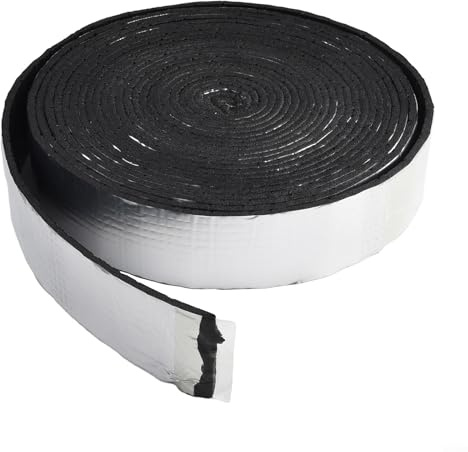 Oniissy Cinta aislante para tuberías de 32.8 pies, aislamiento térmico para exteriores con capa de aluminio para protección de tuberías de agua en invierno y verano