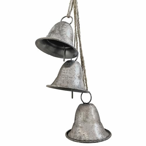 zeitzone Weihnachts-Glocken zum Aufhängen XL Groß Weihnachten Vintage-Stil Weihnachtsdeko