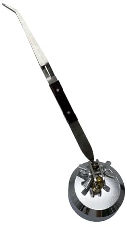 Pinzette per saldatura, strumento di terza mano per gioiellieri e professionisti dell'elettronica con base rimovibile (curva)