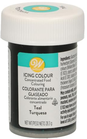 Wilton Teal Icing Gel Icing Colour, 28.3g (1oz) jar