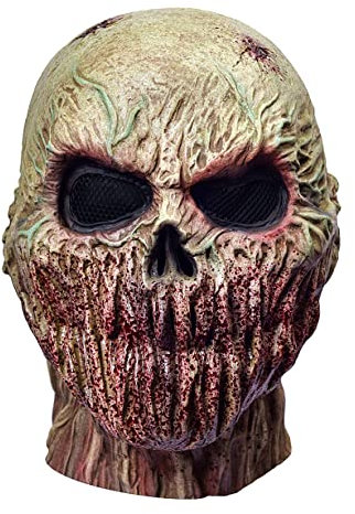 RAPGET Horror Mask Zombie Mask Creepy Mask Old Man Mask Halloween Novelty Costume Party Latex Full Head Mask