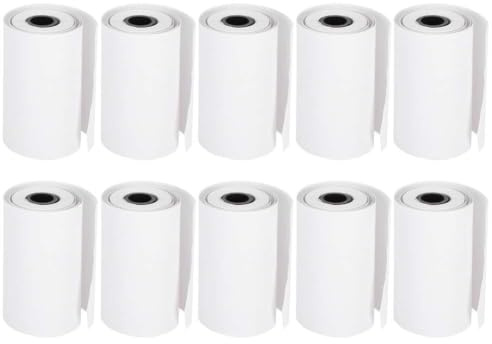 Thermorollen 10 Stück Kamera Druckpapier 55mm Sofortdruck Thermopapier Thermodrucker Bildetikett Memo für Minidrucker Kinderkamera