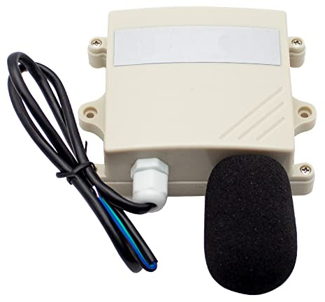 Toplionace IP65 Geräuschmesser, 30-120DB Schallsensor Umgebungsgeräusche Online Überwachung Geräuschübertragung Dezibel Detektor Schallpegelmesser (4-20mA)