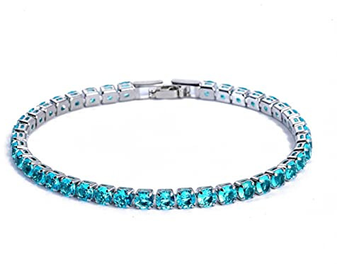 4mm kubische Tennisarmbänder Iced Out Chain Kristall Hochzeitsarmband für Frauen Männer Gold Silber Farbe Armband