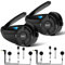 EJEAS Q7 Verbesserte Motorrad Gegensprechanlage, Bluetooth 5.1 Motorradhelm Intercom Kommunikationssystem mit Stereo-Soundeffekt, FM und Quick Pair Funktion (2 Stück)