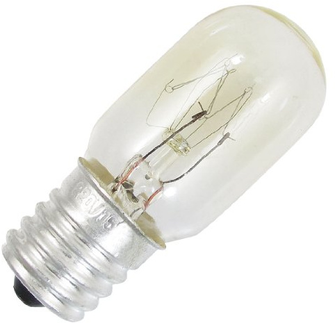 Ruilogod Lampe d'ampoule au réfrigérateur de congélateur 220V 15W Feuillette Blanc E17 Base