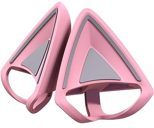 Razer Kitty Ears V2: Clip-on Kitty Ears for Headsets, Gaming Headphones - Universal Fit - Versatile, Adjustable Straps - Lightweight Sillicone - Durable & Comfortable - Quartz Pink
